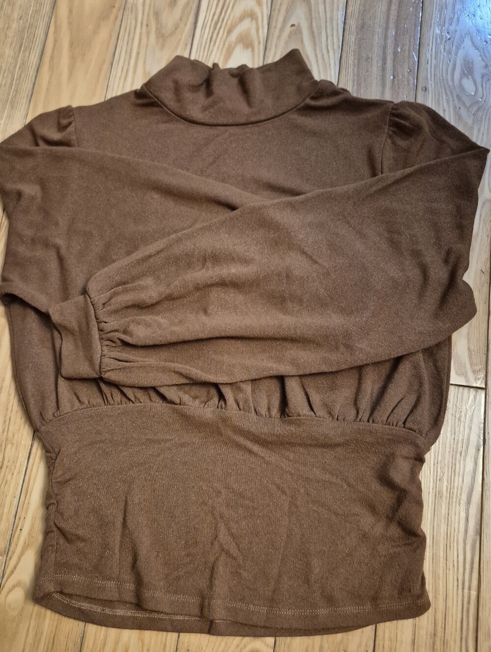 Mock Neck Shimmer Sweater